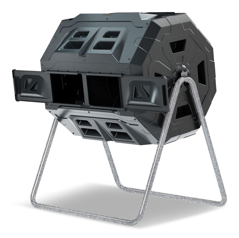 Tumbling Composter with Two Chambers V3B4