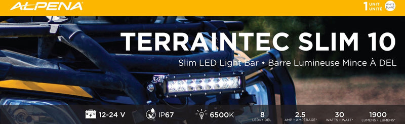 TerrainTec Slim 10 LED Light Bar A1N9