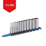 1/4-in Drive Deep Socket Set 11-pc, CRV, Nickel-Chrome Plating M2Z5 - product image 3