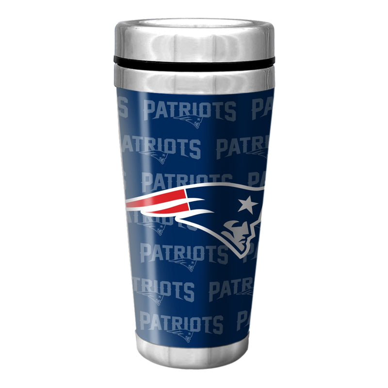 New England Patriots Insulated Stainless Steel Travel Mug For Football Fans/Collectors, 16-oz F6B4