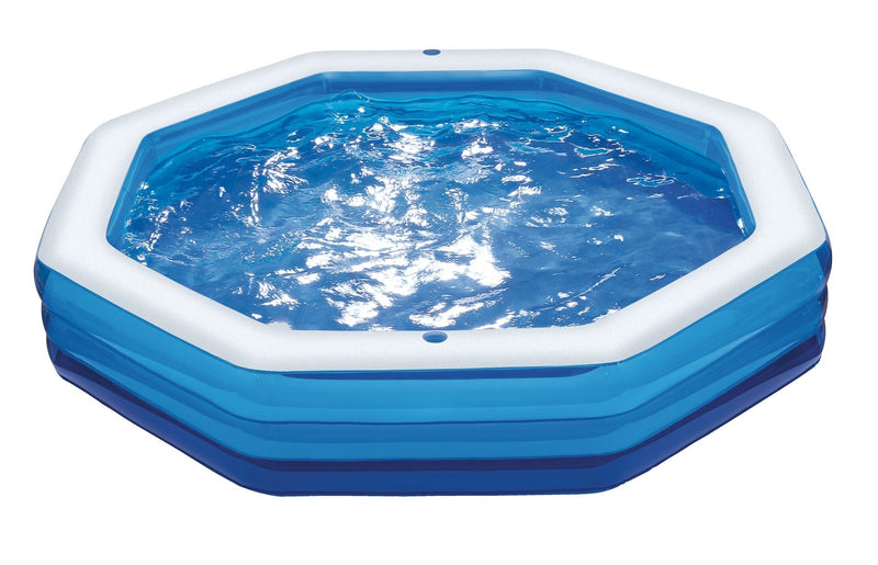 & Finn Octagon Oasis Inflatable Wading Pool, 110 x 83 x 18-in, Ages 3+ S6F9