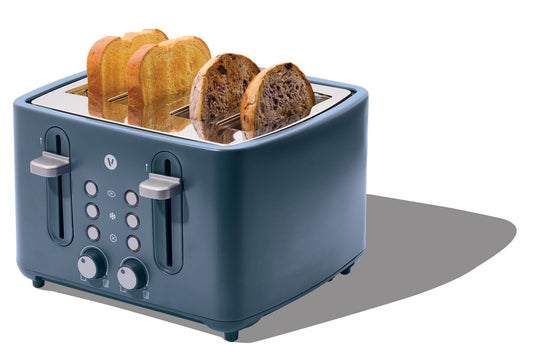 4-Slice Toaster with Extra-Wide Slots, Bluefin D1E8 - product image 1